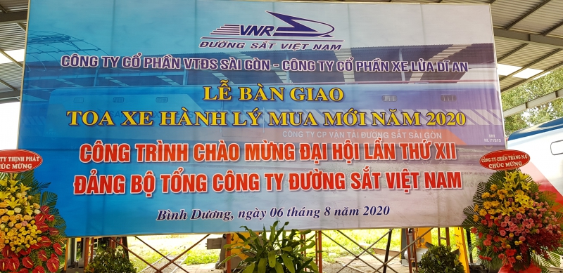 [TB] Công ty Cổ phần Vận tải Đường sắt Sài Gòn đưa vào khai thác 8 toa xe hành lý mới phục vụ vận chuyển hàng hóa